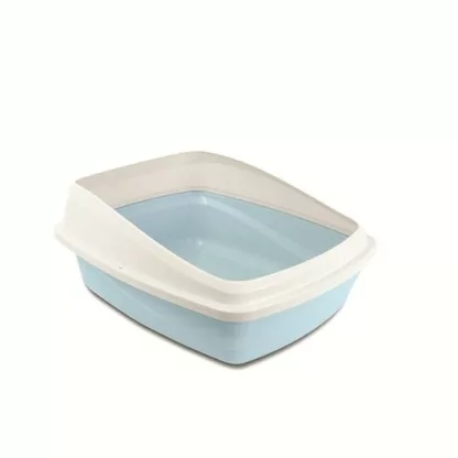 Catit Cat Pan with Removable Rim Blue & Cool Grey Medium (36621)