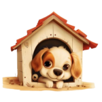 musenrose cartoon artwork puppy inside doghouse aspect 11 f73ca168 ba72 4854 b24a 433613bd3231 removebg preview