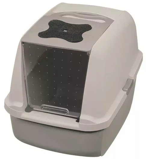 Catit Hooded Cat Pan Warm Grey (50722)