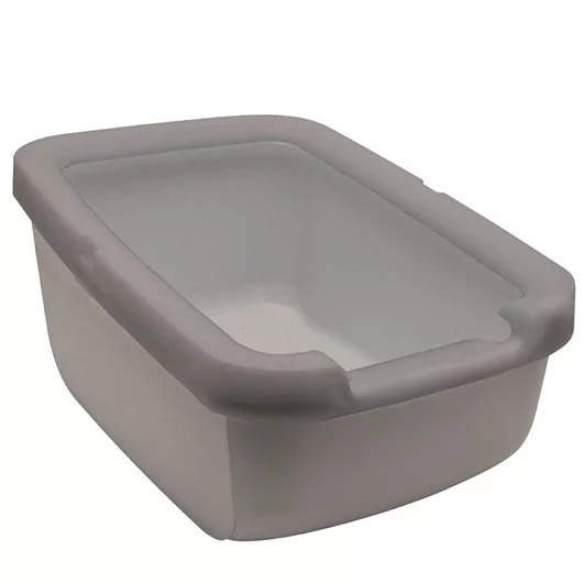 Catit Rimmed Cat Pan, Warm Grey (58702)