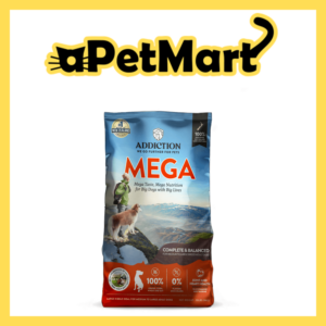 Addiction MEGA, Complete & Balanced,  Lamb & Beef Dry Dog food for Medium to Large Dog – 44lbs