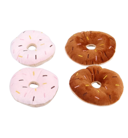 Auskie Pet Soft Plush Chew Toy Plushie Squawky Donut for Dog Cat main image 6 416x449 1.png